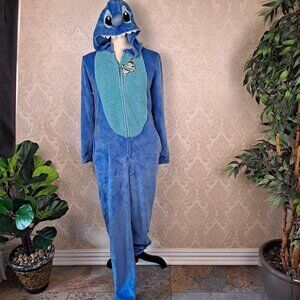 Disney Stitch Women's Size XS (0-2) Pajamas Faux Fur Costume Onesie Halloween